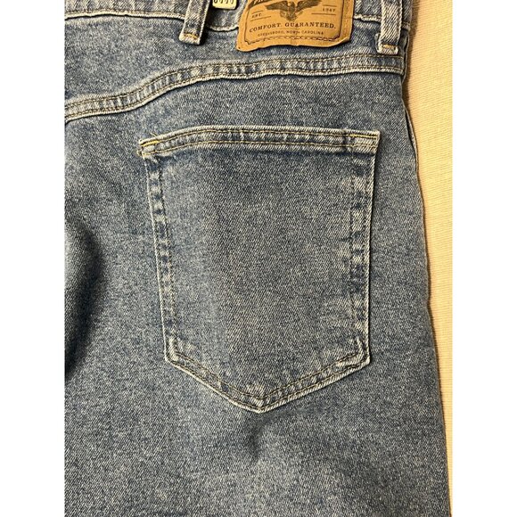 Wrangler Men's Regular Fit Comfort Fit Jeans 38x29 Blue Denim Cotton - Picture 8 of 13